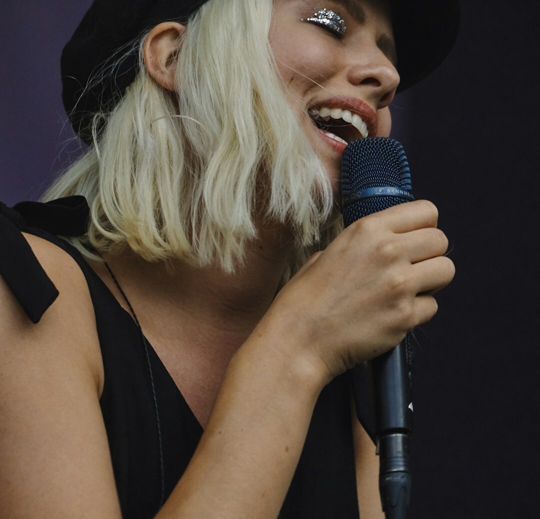 singer performing live